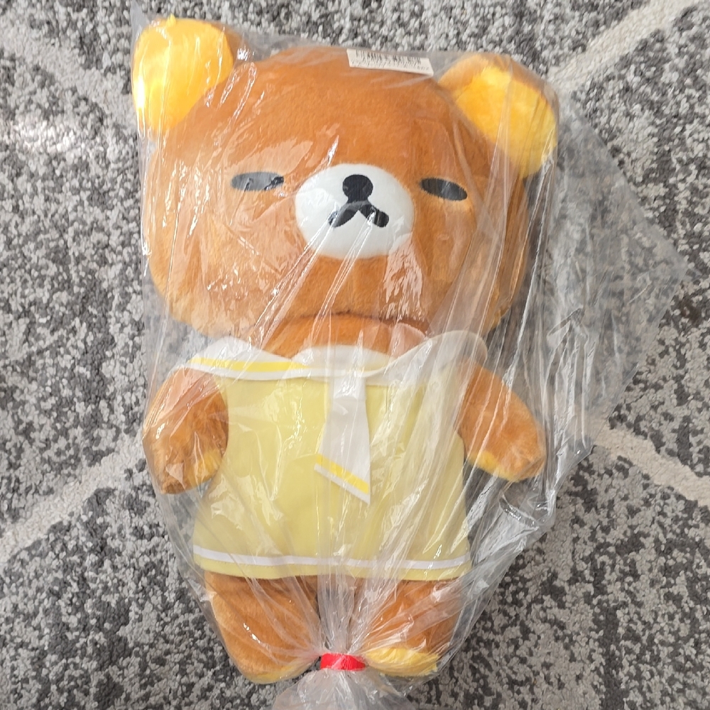 Charming Brown and Yellow Stuffed Bear